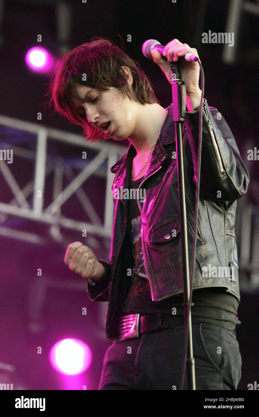 Julian Casablancas von den Streichungen. Stockfoto
