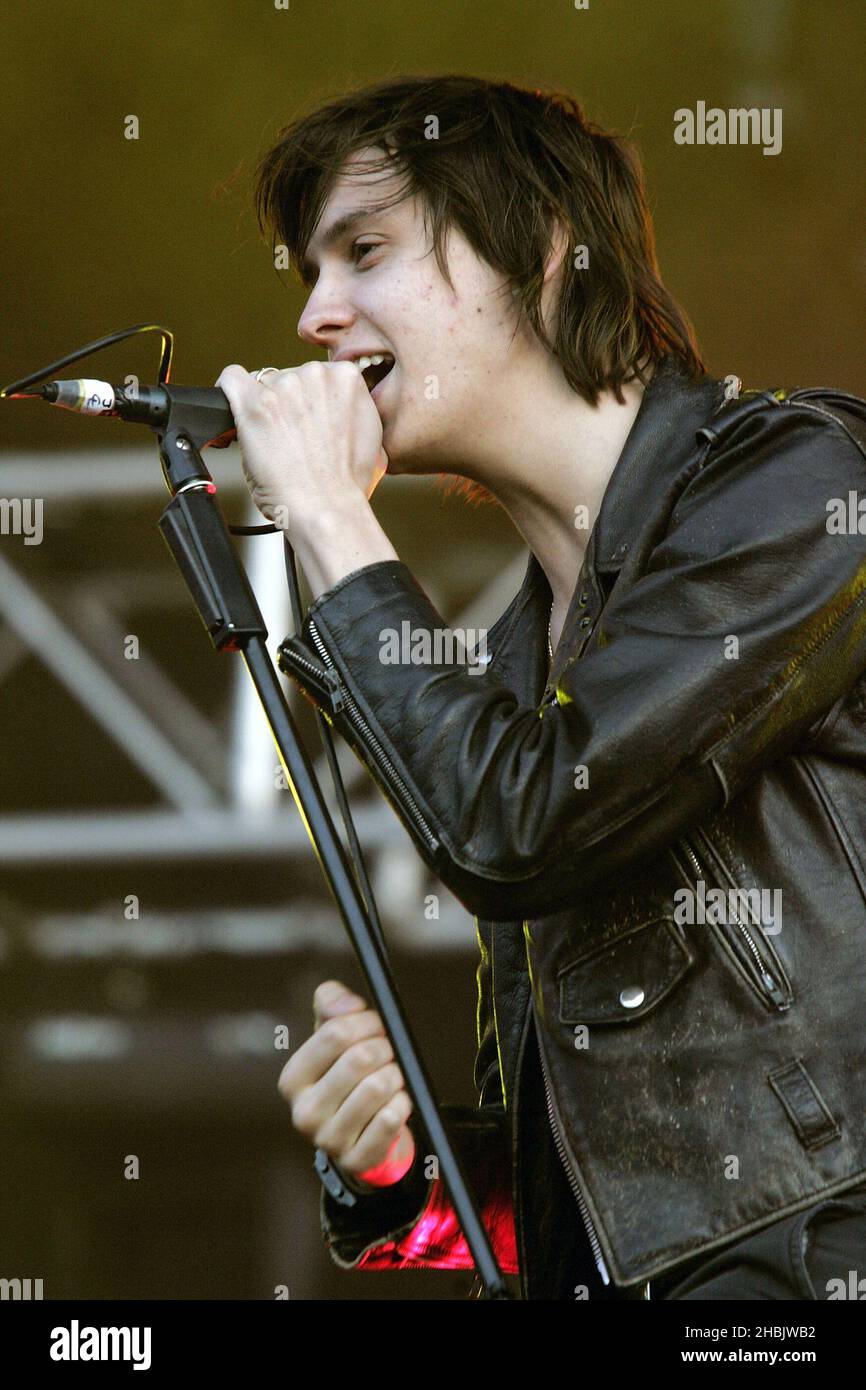 Julian Casablancas von den Streichungen. Stockfoto
