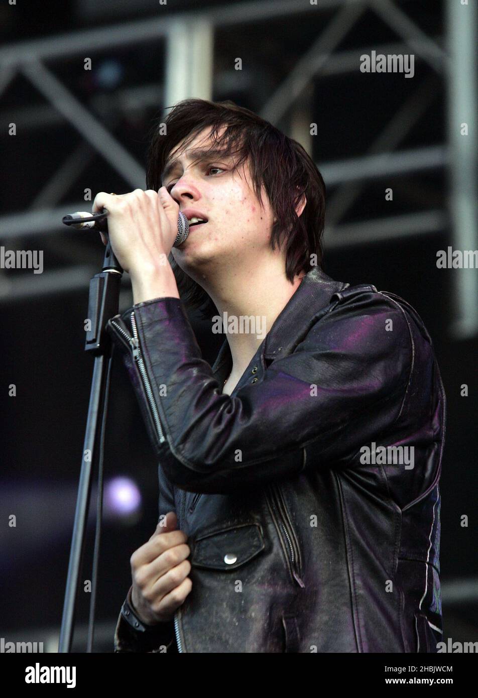 Julian Casablancas von den Streichungen. Stockfoto