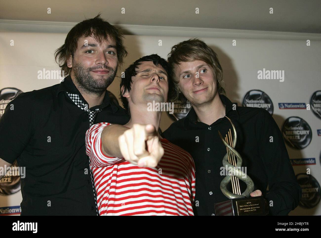 Muse nimmt am Nationwide Mercury Prize 2006 im Grosvenor House Hotel - London Teil. Stockfoto