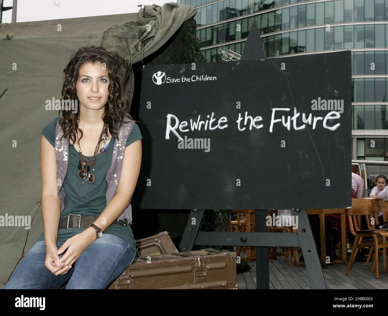 Katie Melua bei A Save the Children Photocall, London. Stockfoto