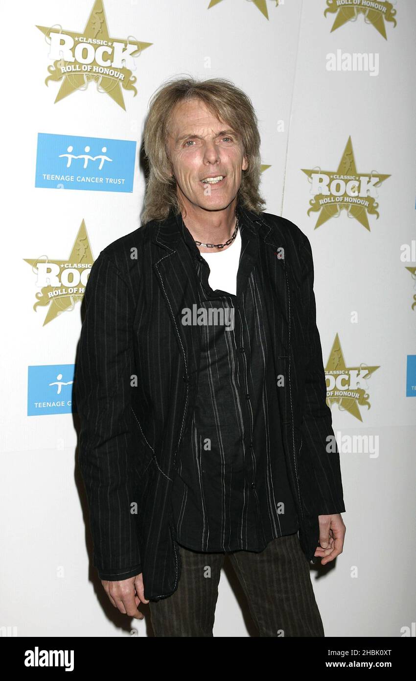 Scott Gorham kommt am 6. November 2006 bei den Classic Rock Awards im Langham Hotel in London an. Unterhaltung Stockfoto