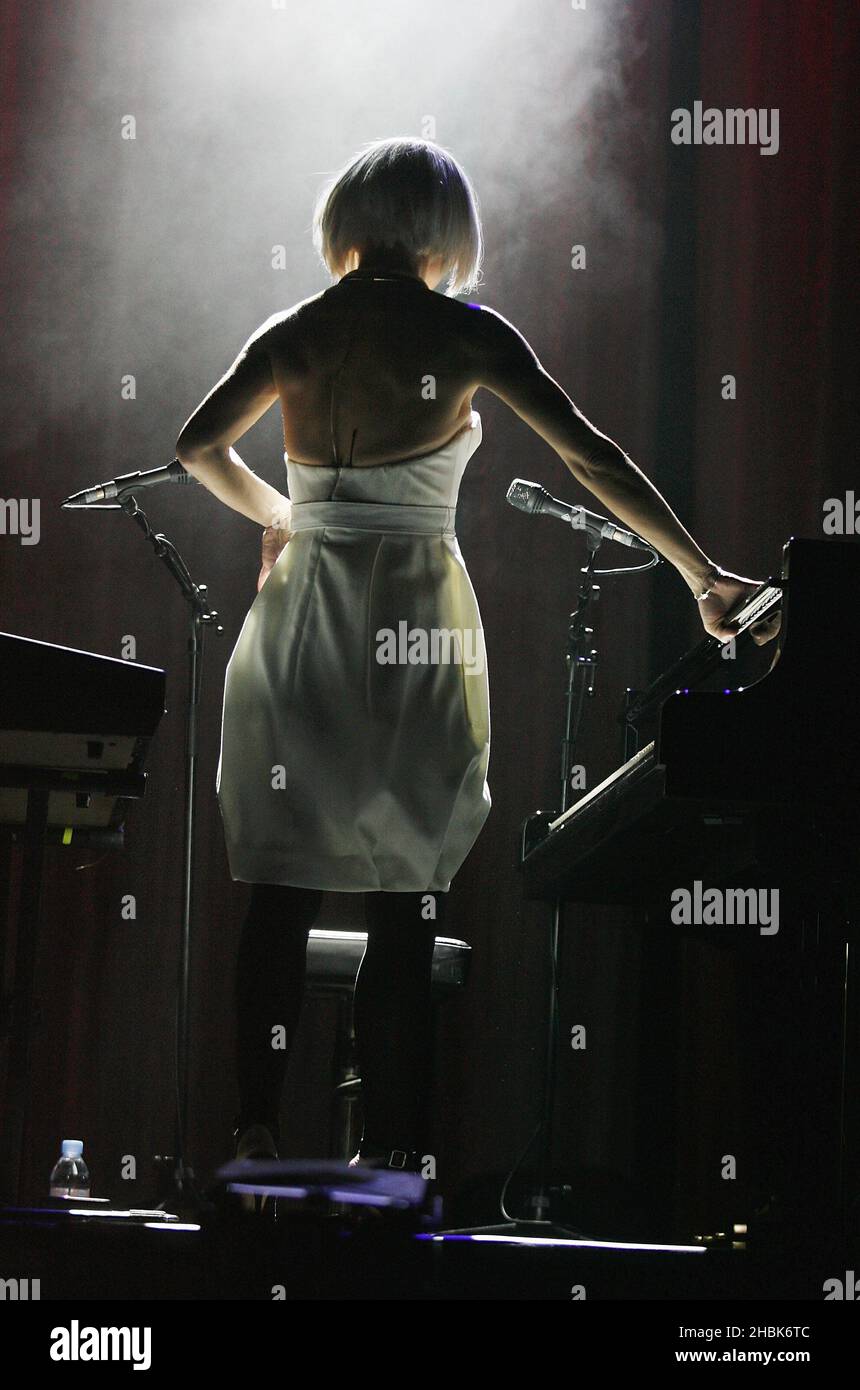 Tori Amos spielt im Carling Apollo, Hammersmith, London. Stockfoto