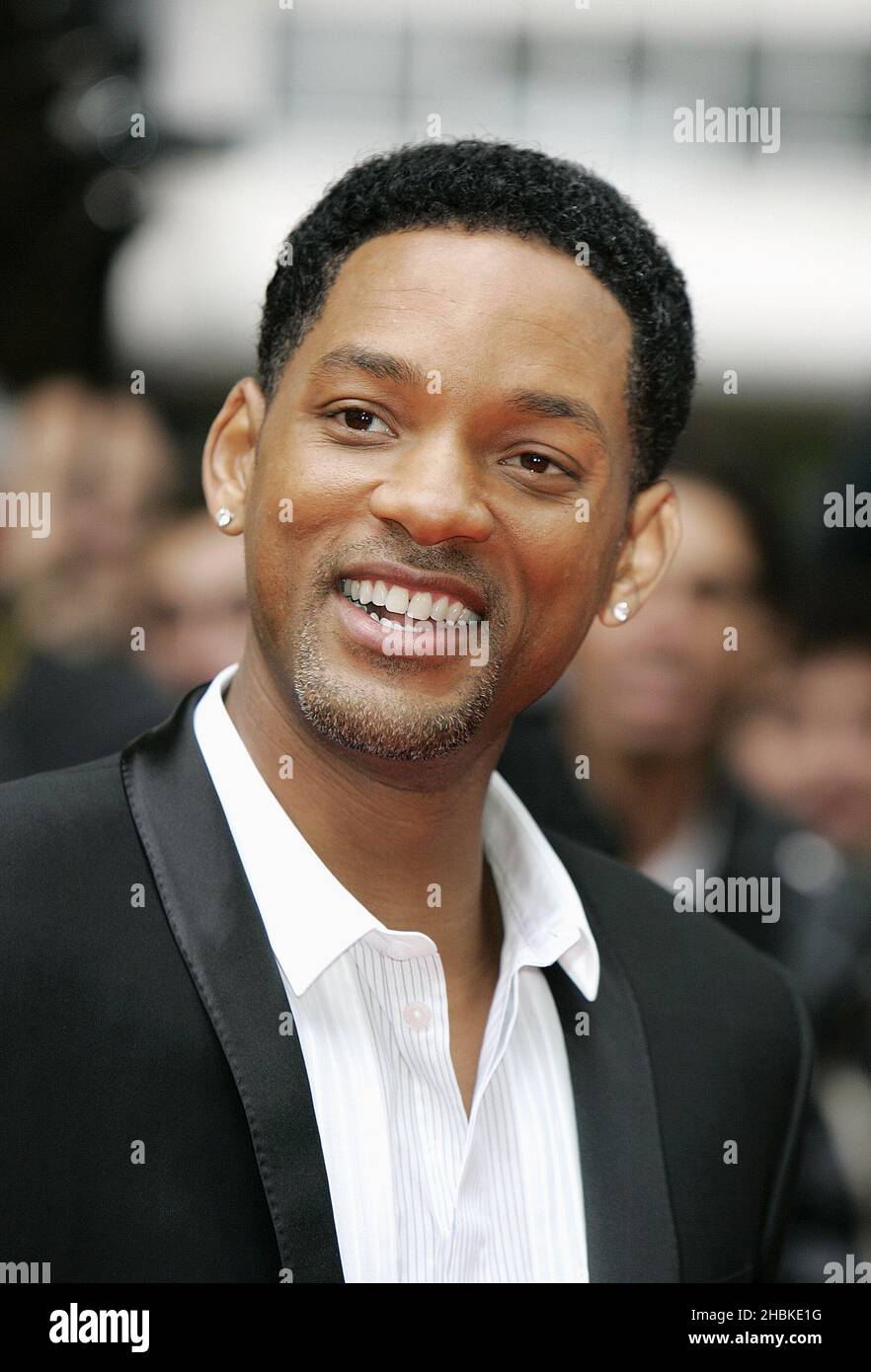Will Smith kommt zur britischen Filmpremiere von Hancock im Vue West End, London. Stockfoto