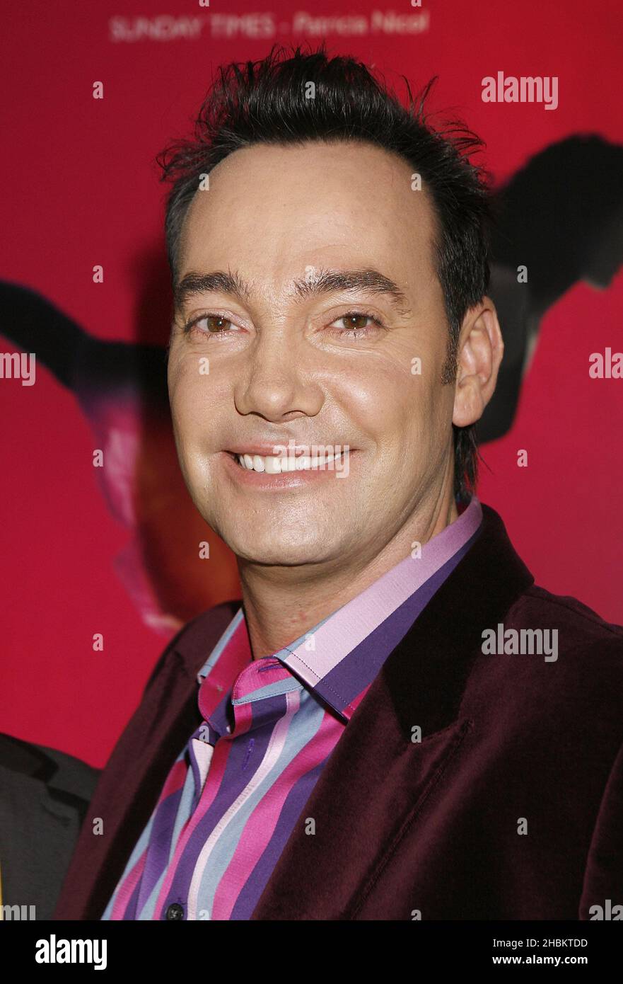 Craig Revel Horwood kommt im Aldwych Theatre an, um sich die Bühnenversion des beliebten Films Dirty Dancing, London, anzusehen Stockfoto