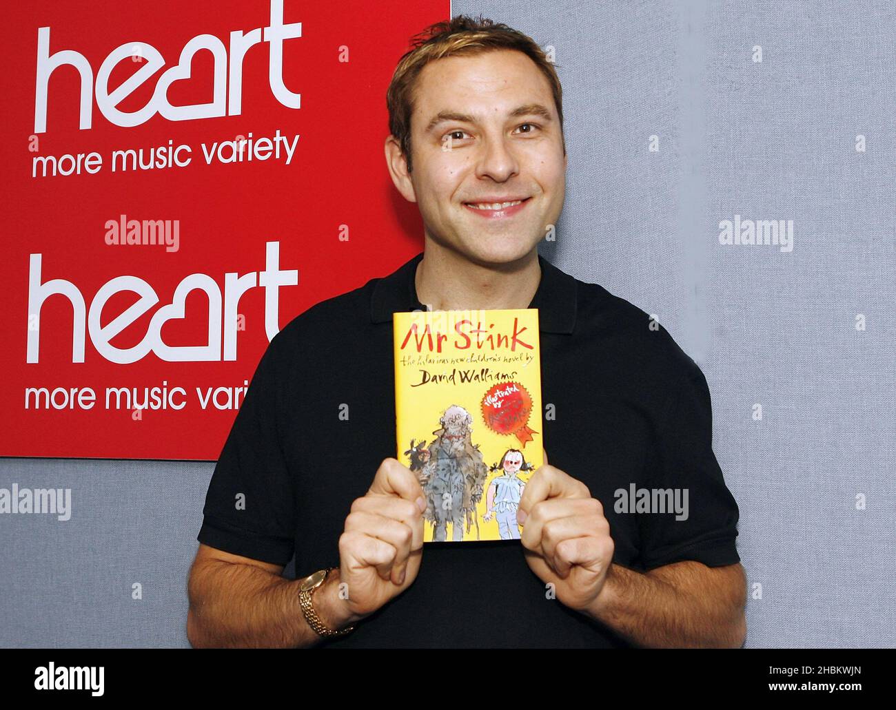 David Walliams bei Heart Radio im Zentrum von London. Stockfoto