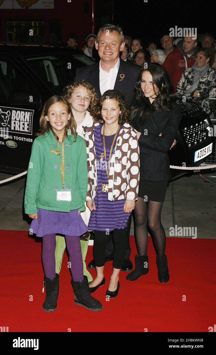 Martin Clunes kommt beim Born Free Concert in der Royal Albert Hall in London an Stockfoto