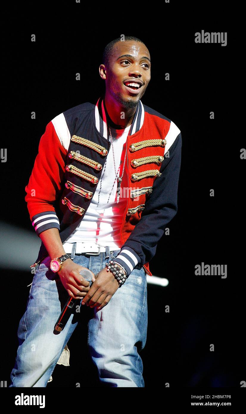 B.O.B. spielt auf der Bühne des BBC Radio 1Xtra Live in der Wembley Arena in London. Stockfoto