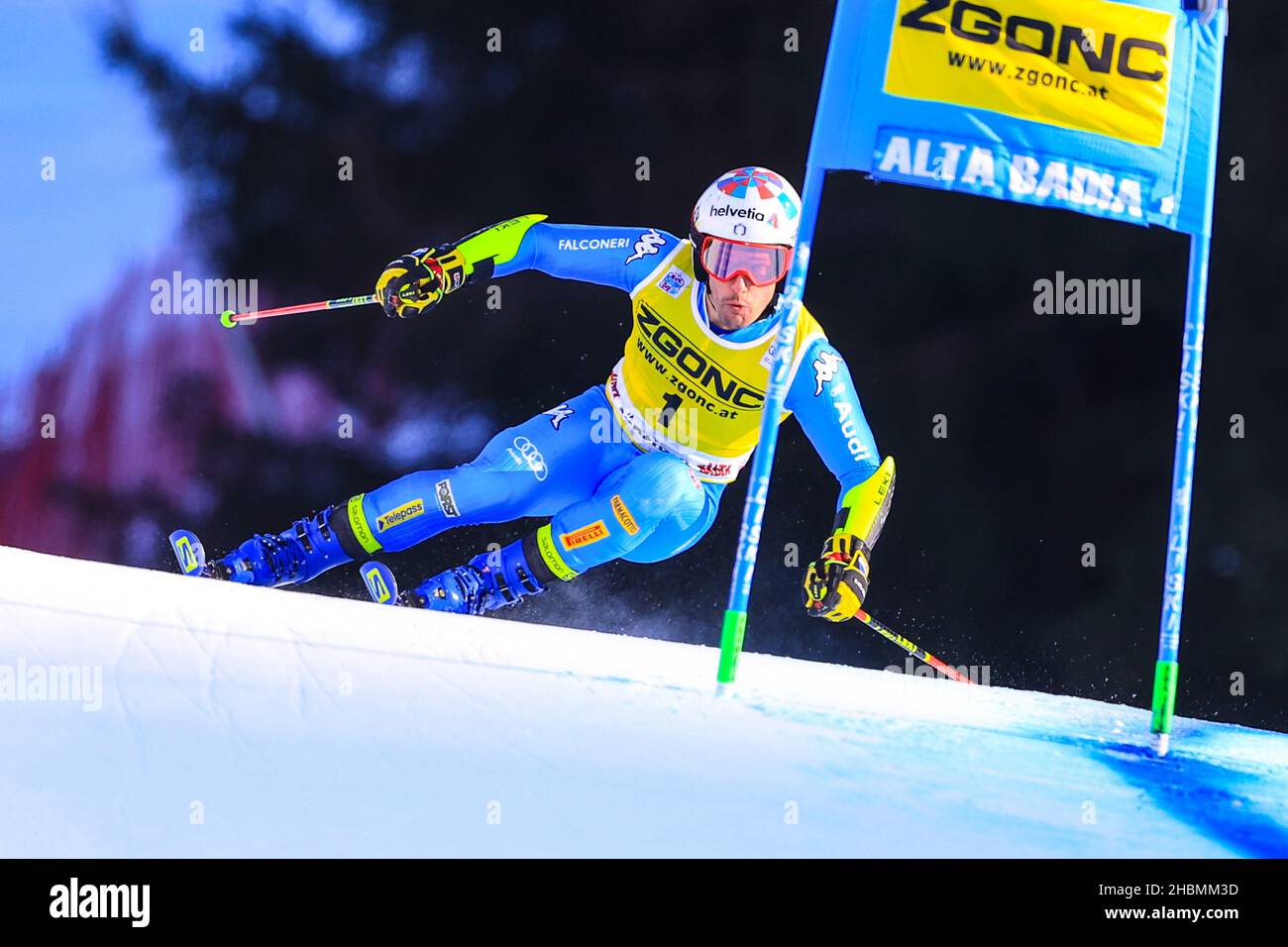 Alta Badia, Italien. 20th Dez 2021. SKIFAHREN - AUDI FIS SKI WORLD CUP, GS MENALTA BADIA, TRENTINO-SÜDTIROL, ITALIEN 2021-12-20 - Montag Bilderserien de ALIPRANDINI Luca (ITA) Zweiter Platz im Jahr 2021 FIS Ski World Cup - Herren Riesenslalom, alpines Skirennen in Alta Badia, Italien, Dezember 20 2021 Quelle: Independent Photo Agency/Alamy Live News Stockfoto