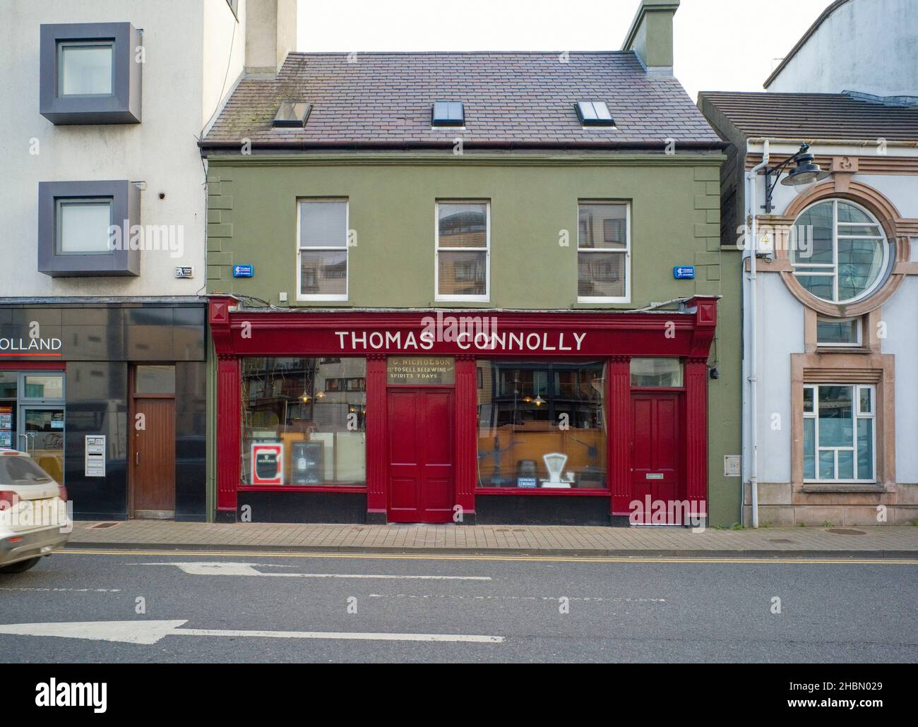 Der berühmte Thomas Connolly Shop Pub im Stadtzentrum von Sligo, Irland Stockfoto