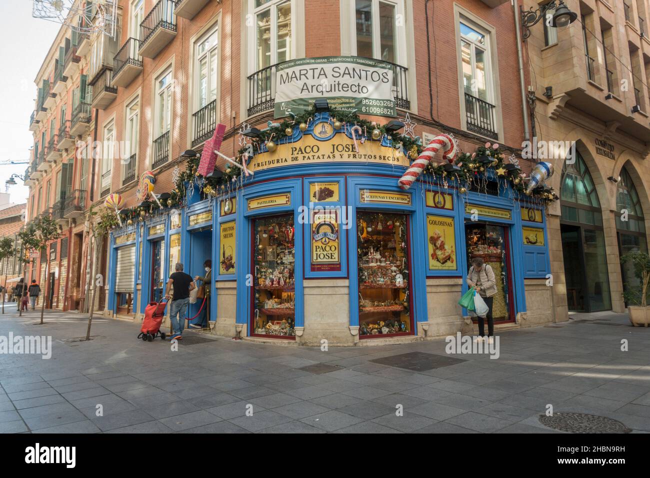 Shop, Store, hausgemachte Crisps oder Kartoffelchips Chip, Paco Jose, Malaga, Andalusien, Spanien. Stockfoto