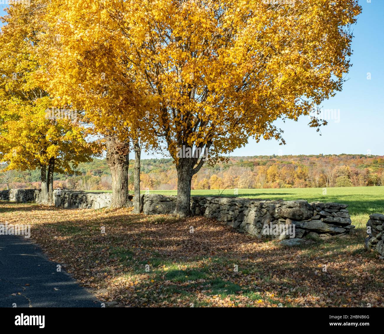 Ein Bauernhof in Hardwick, Massachusetts Stockfoto