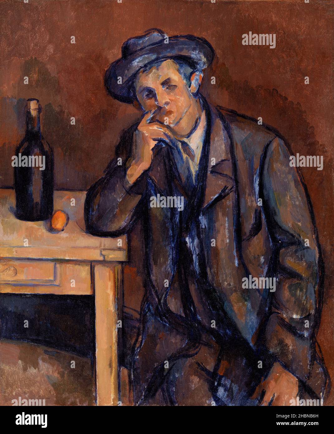 Der Trinker (Le Buveur) (ca. 1898-1900) von Paul Cézanne. Stockfoto