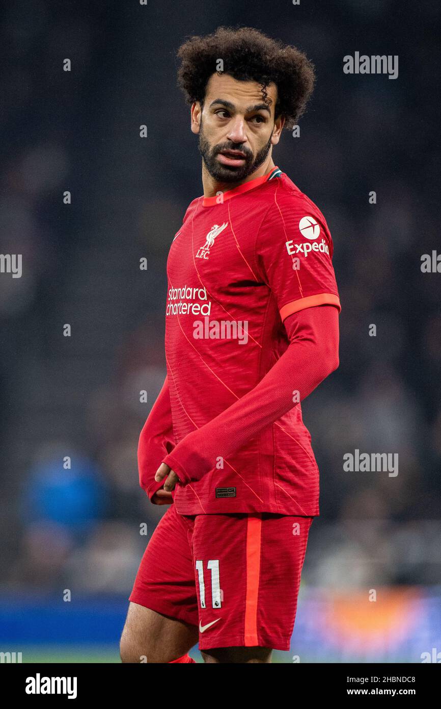 LONDON, ENGLAND - 19. DEZEMBER: Mohamed Salah während des Premier League-Spiels zwischen Tottenham Hotspur und Liverpool im Tottenham Hotspur Stadium ON Stockfoto