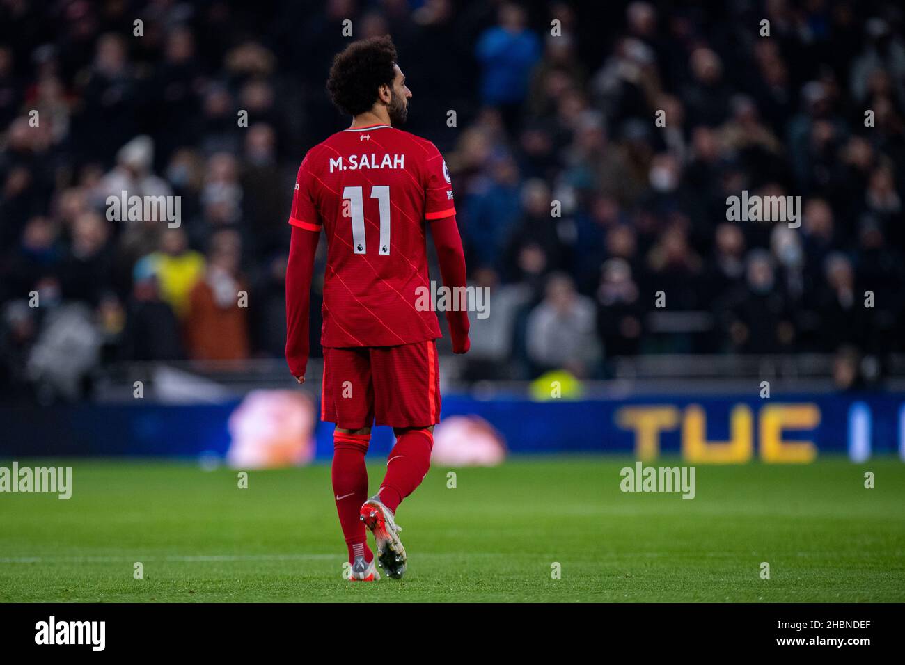 LONDON, ENGLAND - 19. DEZEMBER: Mohamed Salah während des Premier League-Spiels zwischen Tottenham Hotspur und Liverpool im Tottenham Hotspur Stadium ON Stockfoto