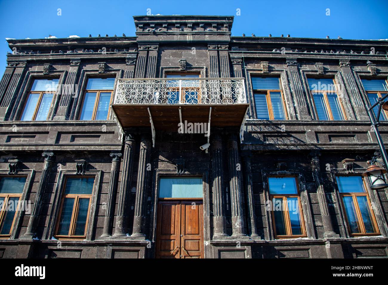 Kars,Türkei - 1-27-2016:Historisches russisches Gebäude in Kars Stockfoto