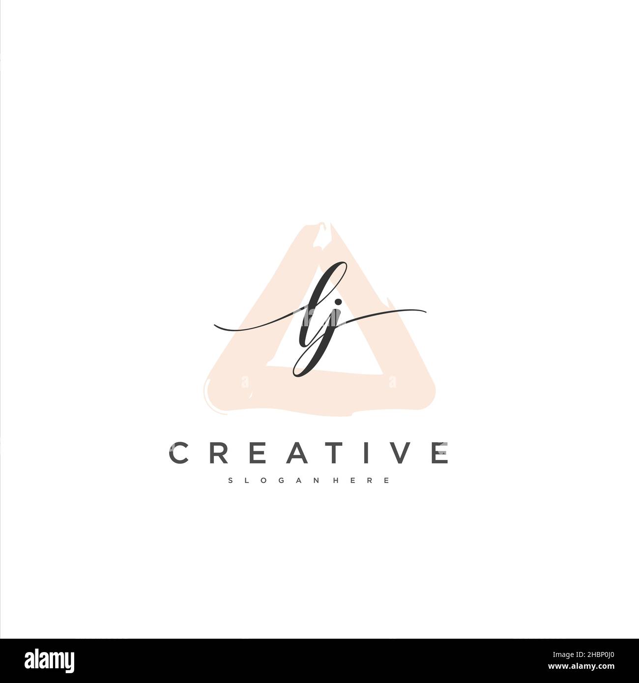 LJ Initial Handschrift minimalistische geometrische Logo Vorlage Vektor-Kunst, Logo für Business-Schönheit, Mode und andere Kunst Stock Vektor