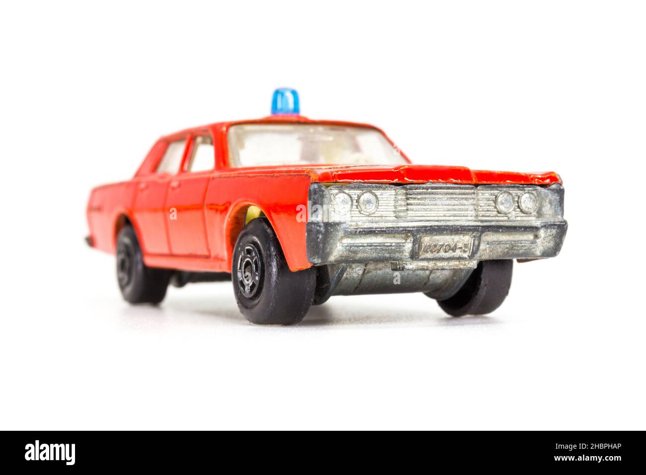 Lesney Products Matchbox Modell Spielzeugauto 1-75 Serie Nr. 59 Mercury Fire Chief Stockfoto