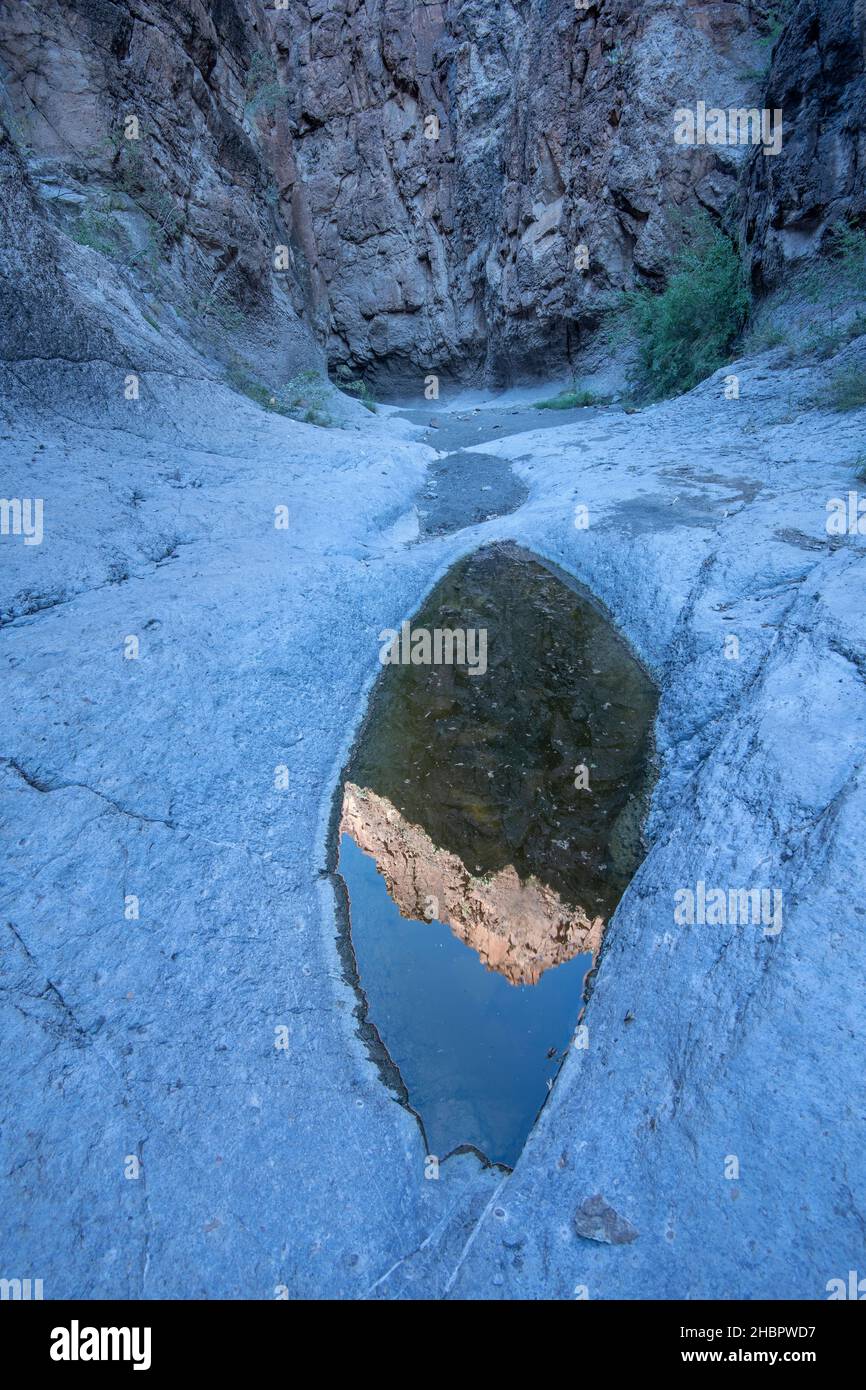 USA, West Texas, Texas, Big Bend Ranch State Park, geschlossener Canyon *** Ortsüberschrift *** USA, West Texas, Texas, Big Bend Ranch State Park, geschlossener Can Stockfoto