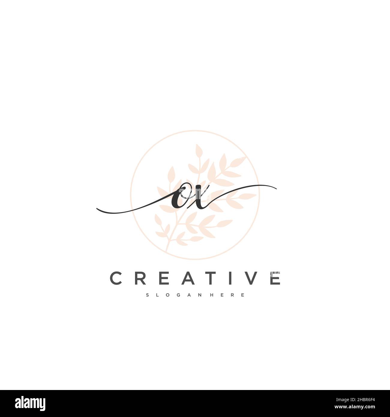 OX Initial Handschrift minimalistische geometrische Logo Vorlage Vektor-Kunst, Logo für Business-Schönheit, Mode und andere Kunst Stock Vektor