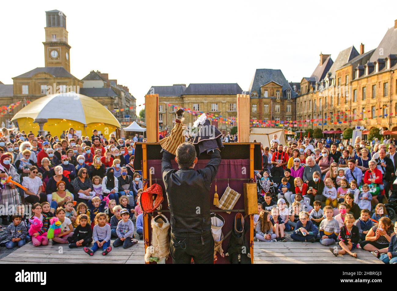 Show anlässlich des World Puppet Theatre Festival in Charleville-Mezieres (Nordostfrankreich) am 22. September 2021 Stockfoto