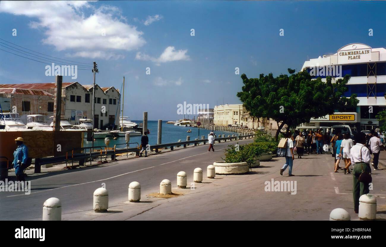 Die Werft in Bridgetown, Barbados, im Jahr 1998 Stockfoto