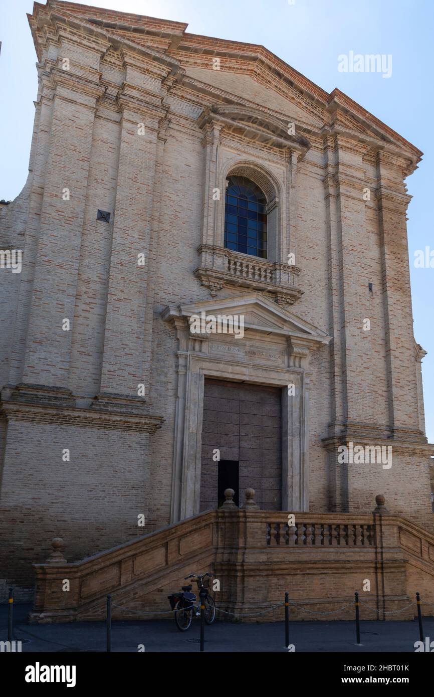 Via Vescovado Straße, Kirche Maria Santissima del Carmine, Altstadt, Vasto, Italien, Europa Stockfoto
