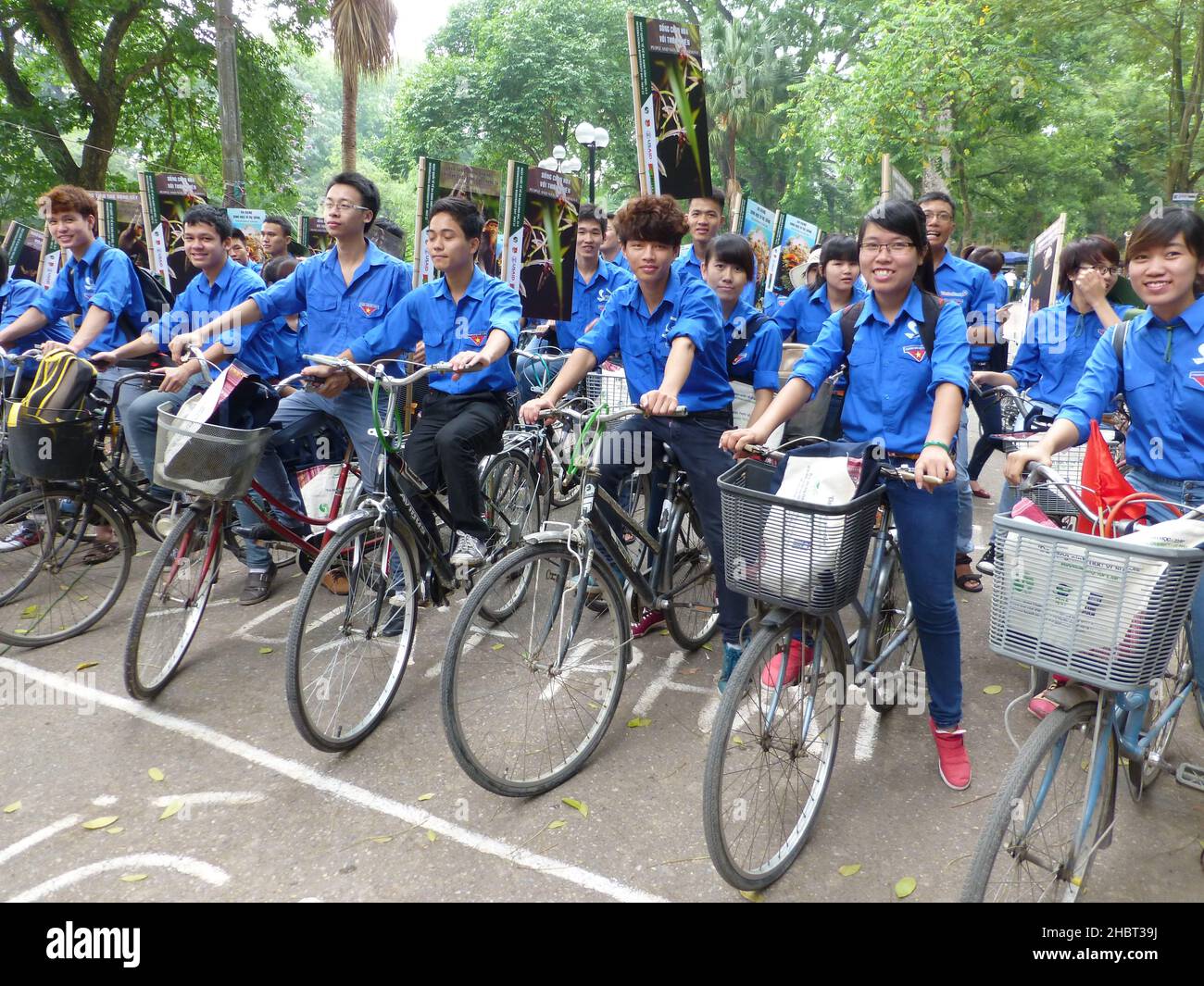 2010s Vietnam: USAID unterstützt den Internationalen Tag der Biologischen Vielfalt in Hanoi ca. 21 Mai 2013 Stockfoto