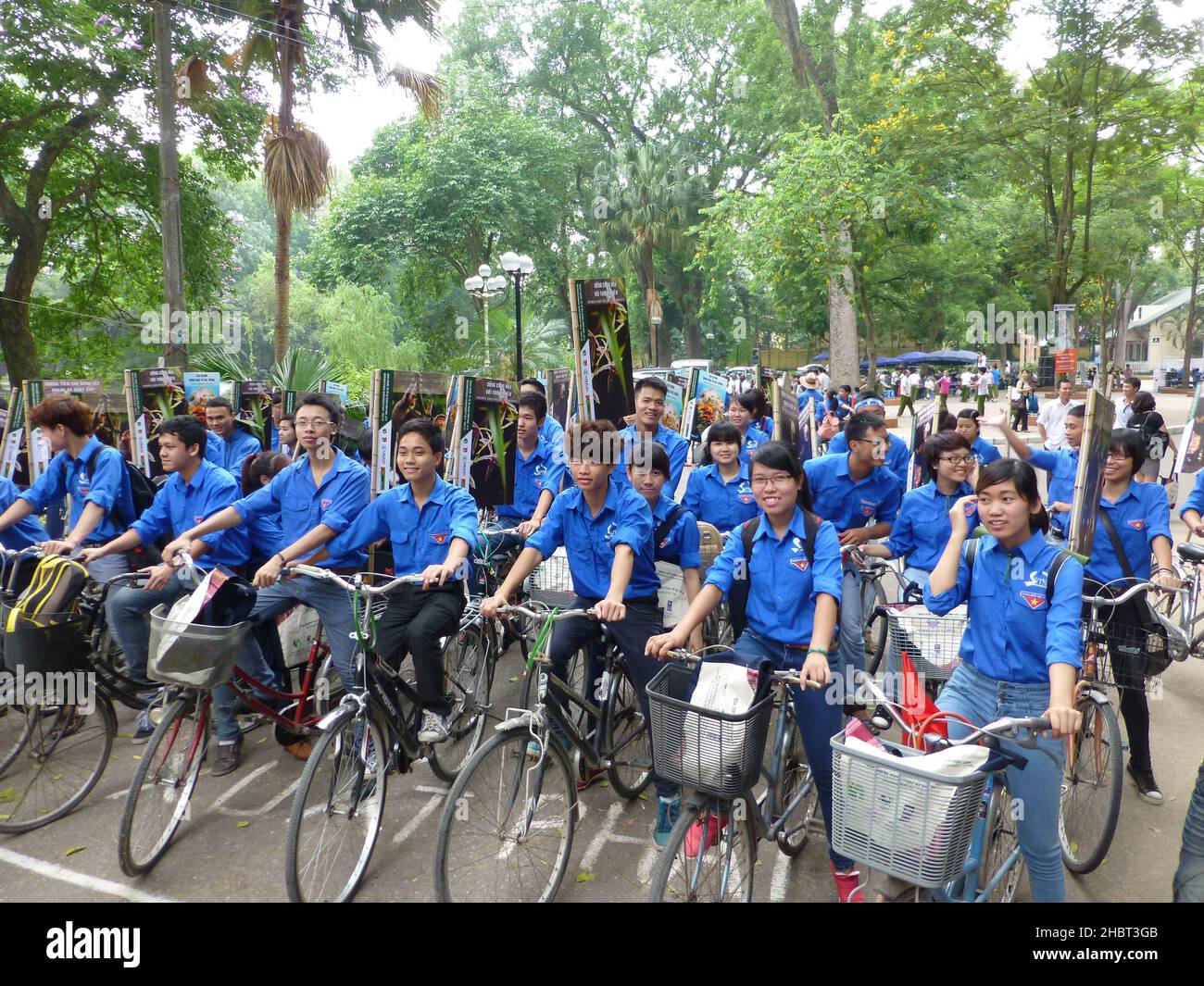 2010s Vietnam: USAID unterstützt den Internationalen Tag der Biologischen Vielfalt in Hanoi ca. 21 Mai 2013 Stockfoto