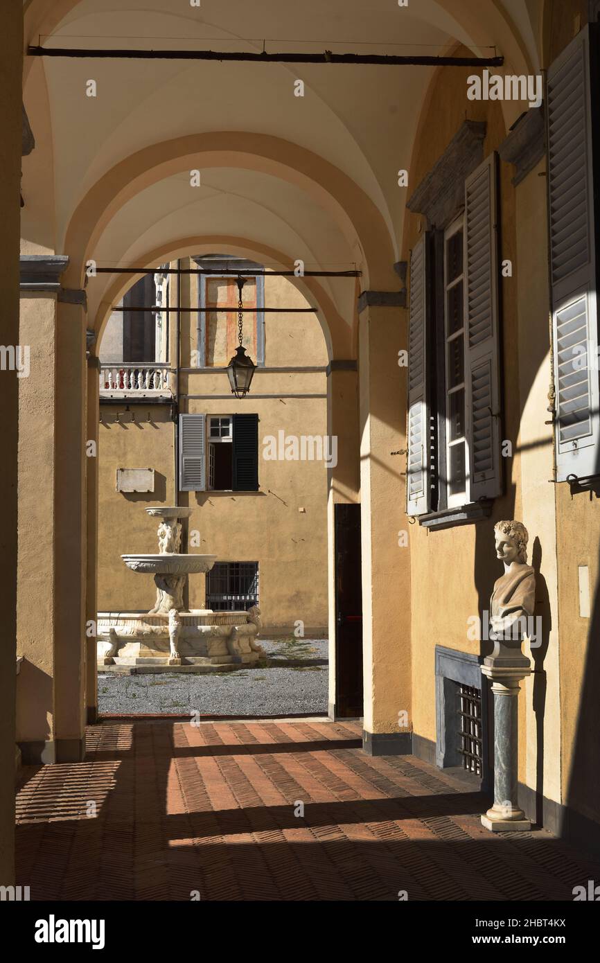 Villa del Principe - Palazzo di Andrea Doria, Genova, Genua, Italien, Italienisch, 16th Jahrhundert. Stockfoto