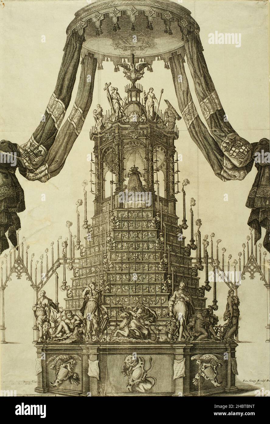 Francesc Gazan - Grab von Karl II Stockfoto