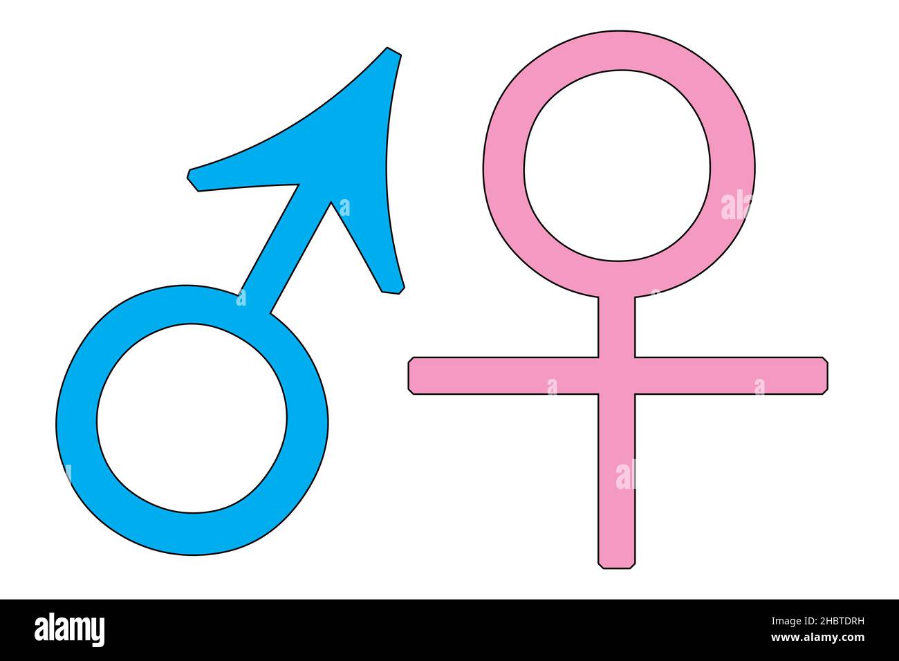 Männliche und weibliche symbole Ausgeschnittene Stockfotos und bilder Alamy