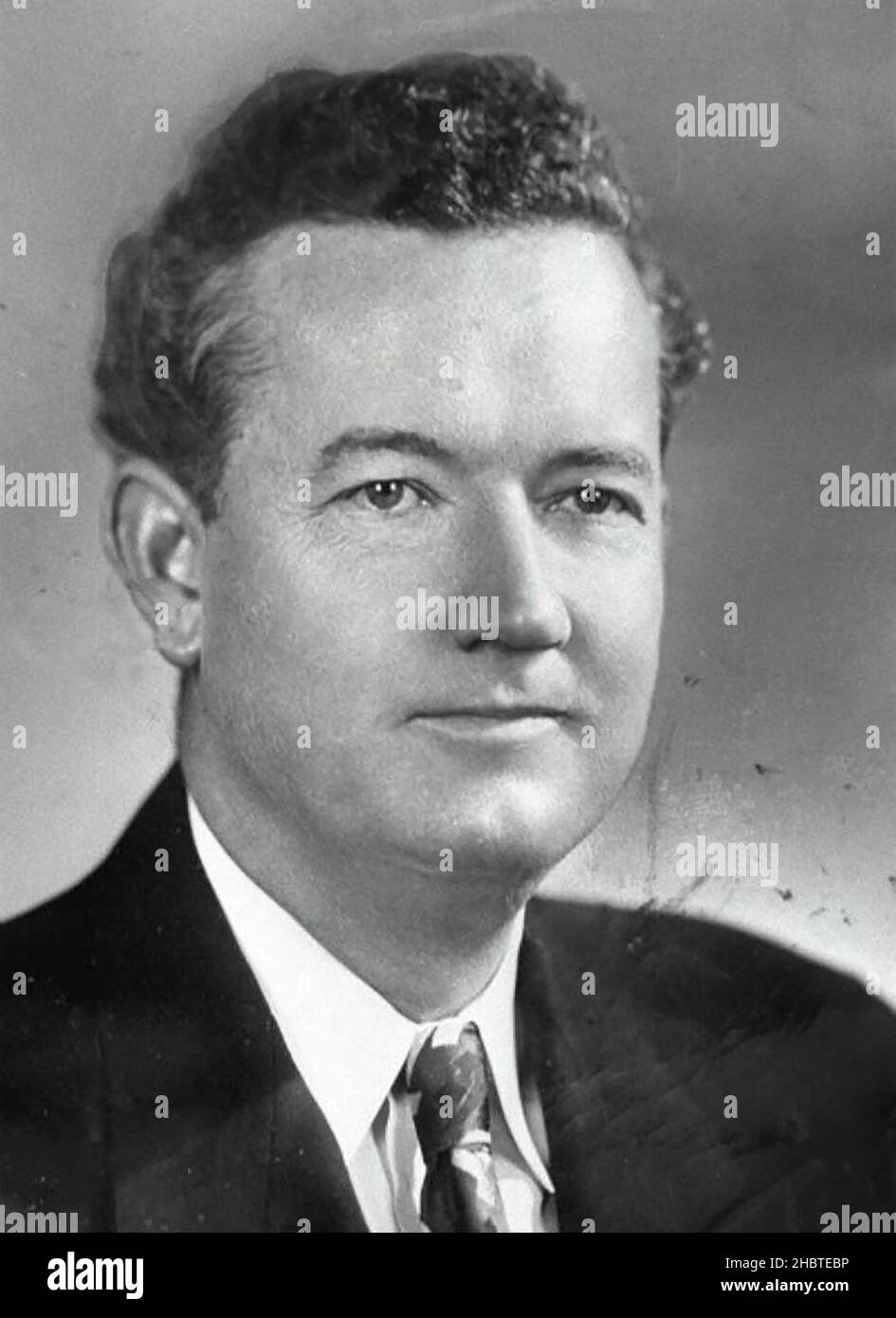 Ehemaliger demokratischer Senator, John J. Sparkman aus Alabama. Offizielles Senatsporträt, 1952 Stockfoto