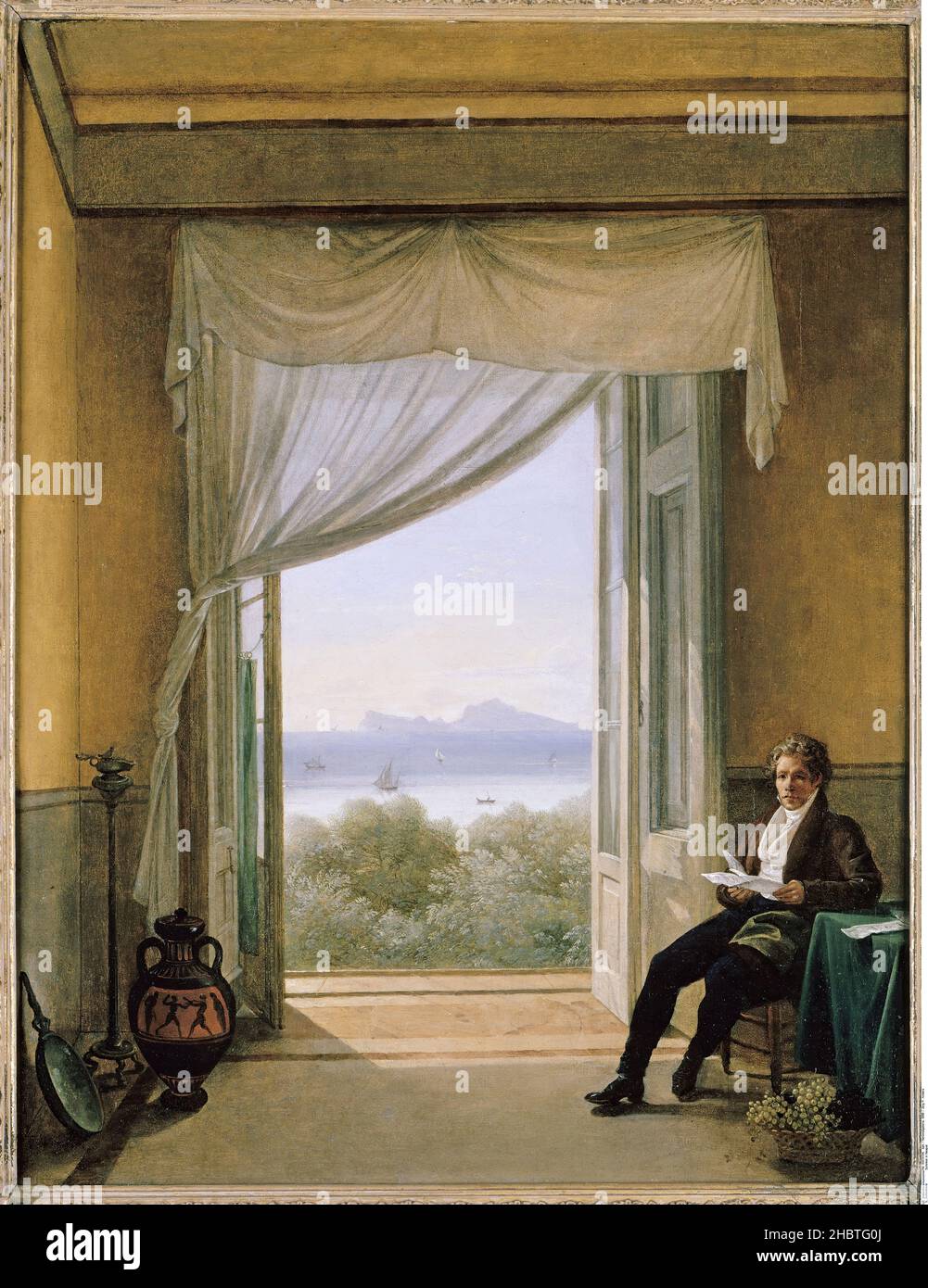Franz Ludwig Catel - Schinkel in Neapel (Alte Nationalgalerie) Stockfoto