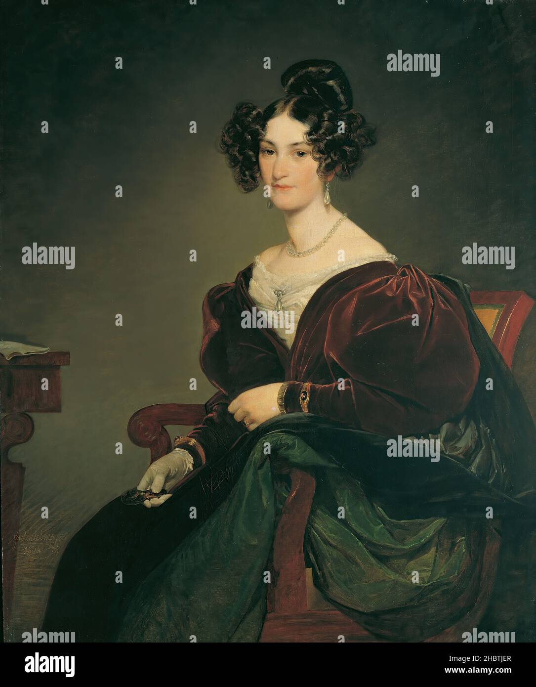 Amalie Klein - 1834 - Öl auf Leinwand 127 x 103,5 cm - von Amerling Friedrich Stockfoto