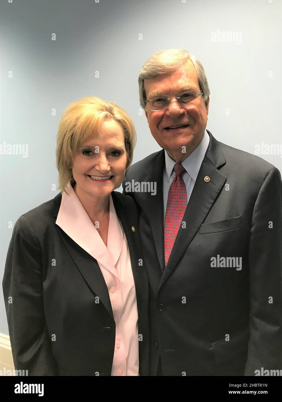 Trent Lott und Cindy Hyde-Smith Ca. 11. April 2018 Stockfoto