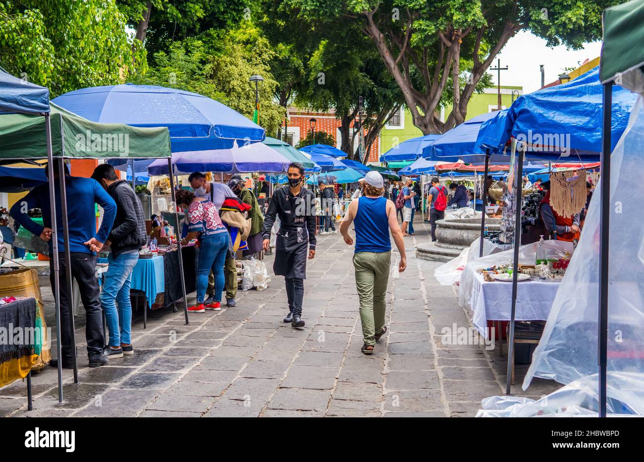 Traditionelle Märkte in der Stadt Puebla, Mexiko Stockfoto