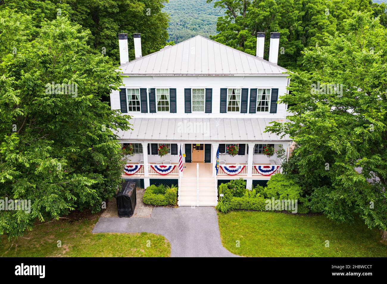 Lansing Manor, New York Power Authority, Blenheim, NY Stockfoto