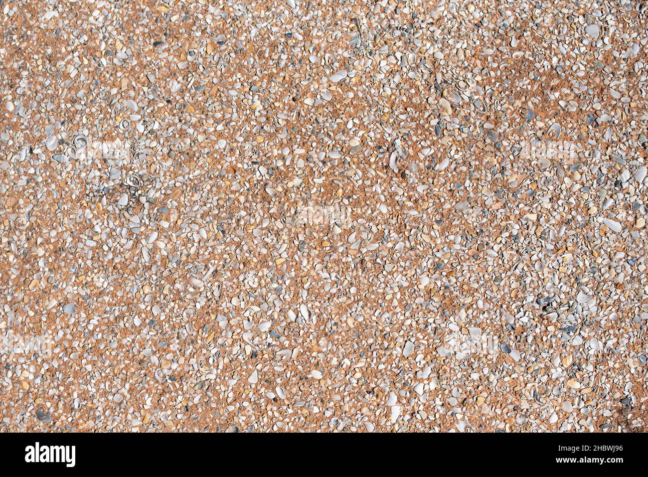 Kiesel Beton Bürgersteig Hintergrund Textur Stockfoto