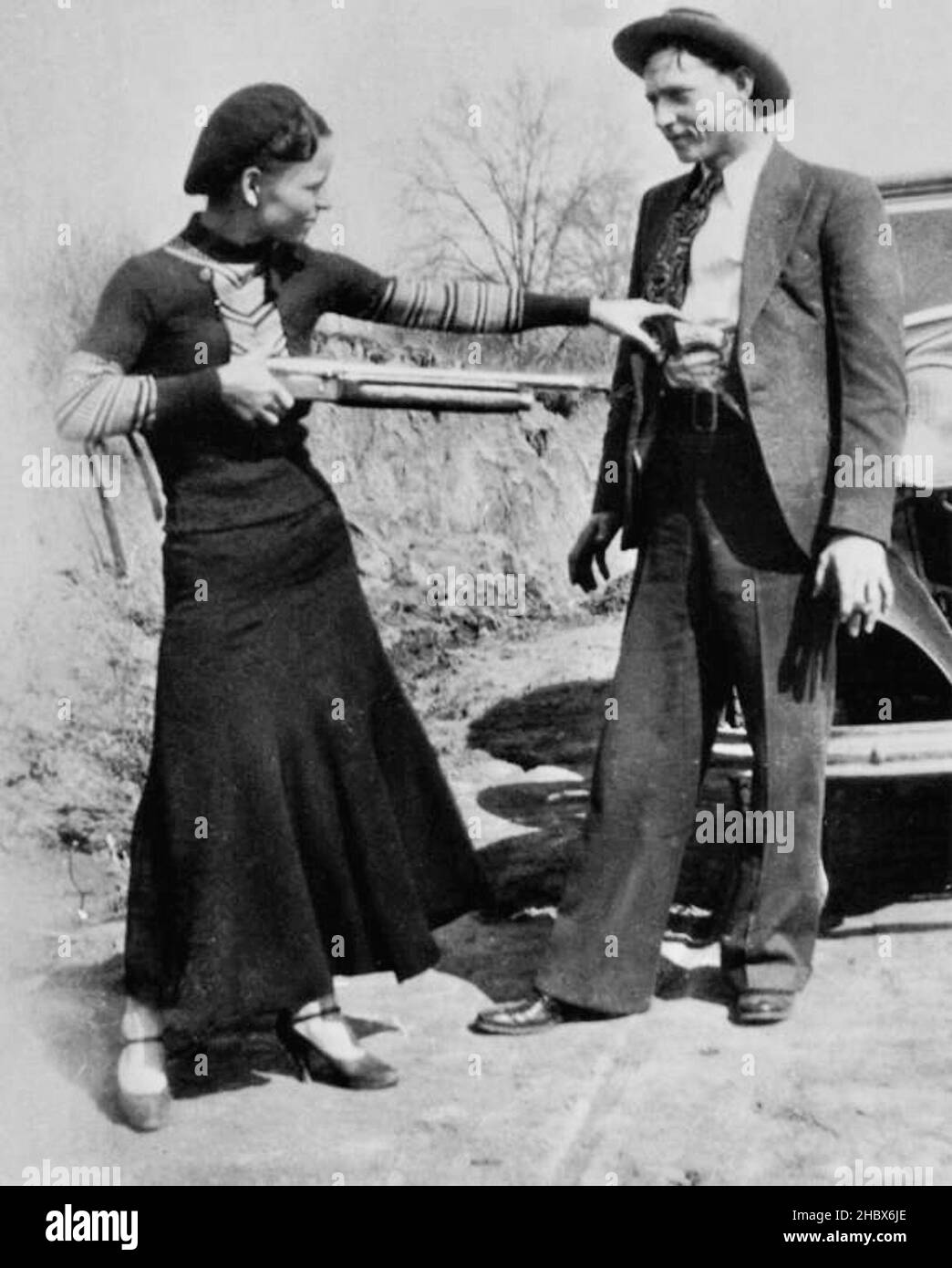 Bonnie und Clyde Stockfoto