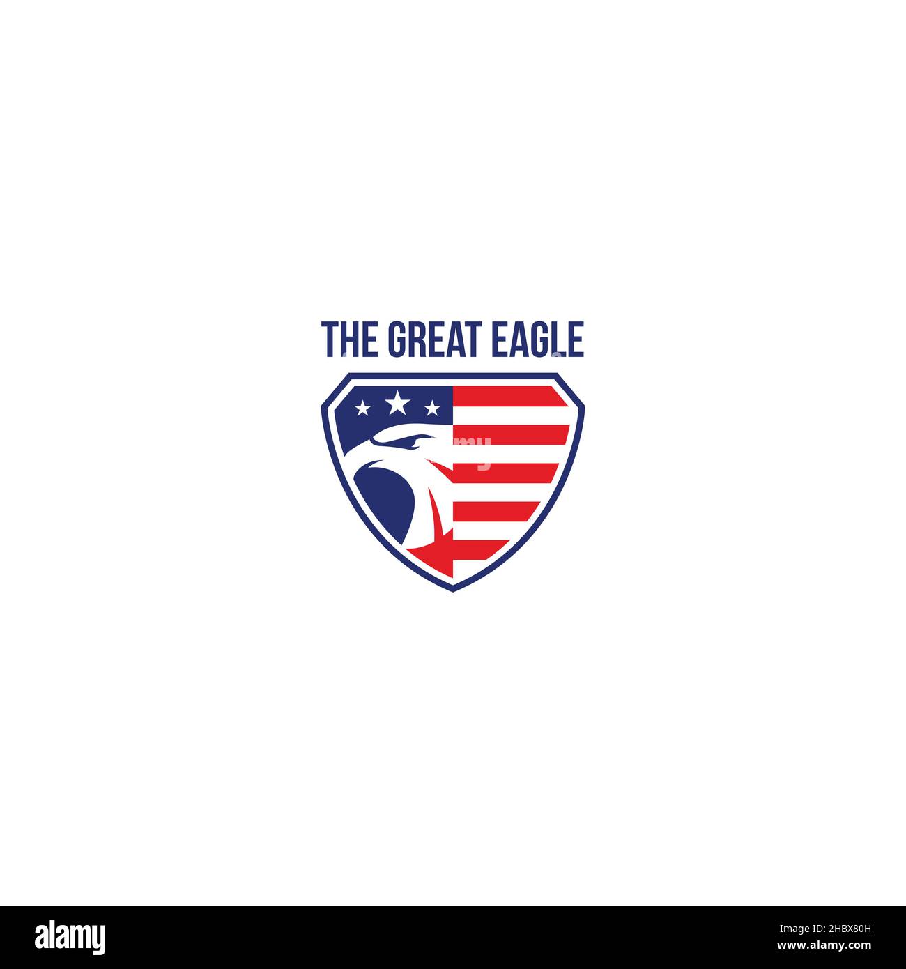 Modernes Design das starke Logo des Great Eagle Stock Vektor