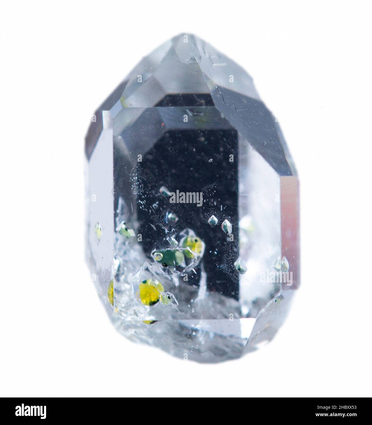 Diamant Quarz Mineral Probe Stein Geologie Edelstein Kristall Stockfoto
