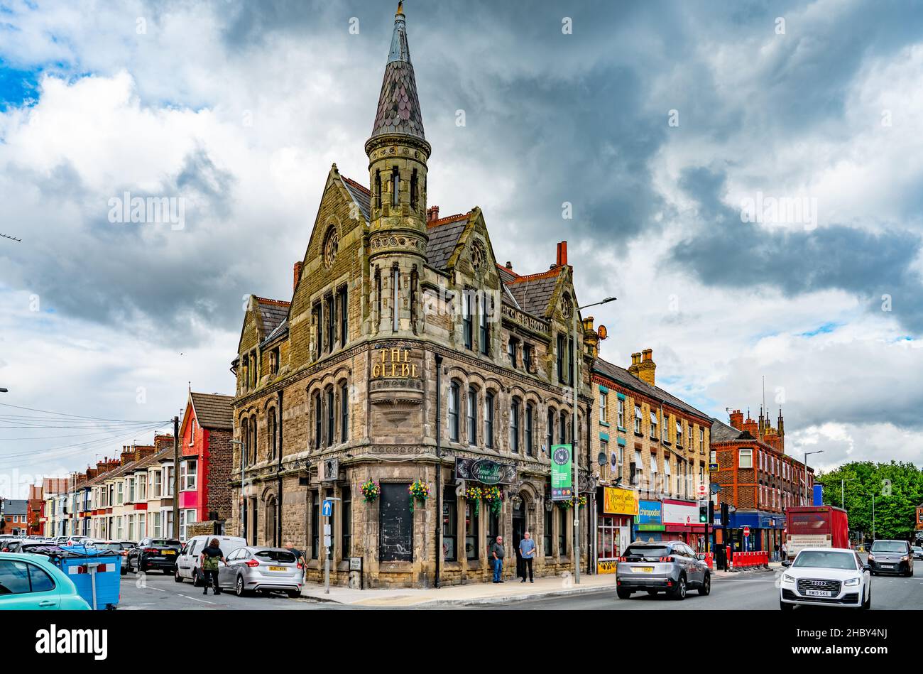 The Glebe Hotel, County Road, Walton, Liverpool 4. Bild aufgenommen im August 2021. Stockfoto
