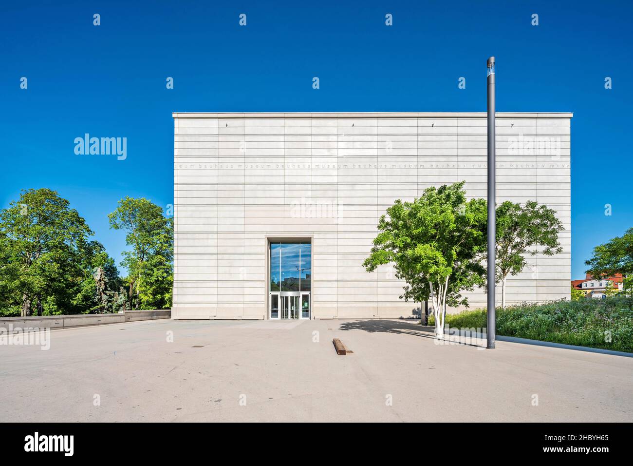 Das neue Bauhaus Museum Weimar, Weimar, Thüringen, Deutschland Stockfoto