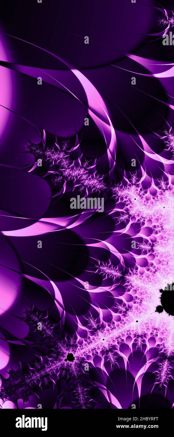 Abstraktes computergeneriertes Fraktaldesign. Ein Fraktal ist ein nie endende Muster. Fraktale sind unendlich komplexe Muster, die sich in sich selbst ähneln Stockfoto