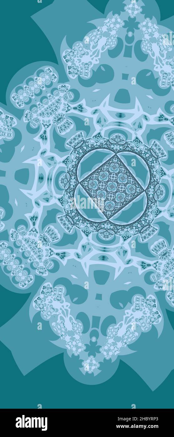 Abstraktes computergeneriertes Fraktaldesign. Ein Fraktal ist ein nie endende Muster. Fraktale sind unendlich komplexe Muster, die sich in sich selbst ähneln Stockfoto