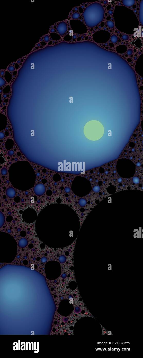 Abstraktes computergeneriertes Fraktaldesign. Ein Fraktal ist ein nie endende Muster. Fraktale sind unendlich komplexe Muster, die sich in sich selbst ähneln Stockfoto