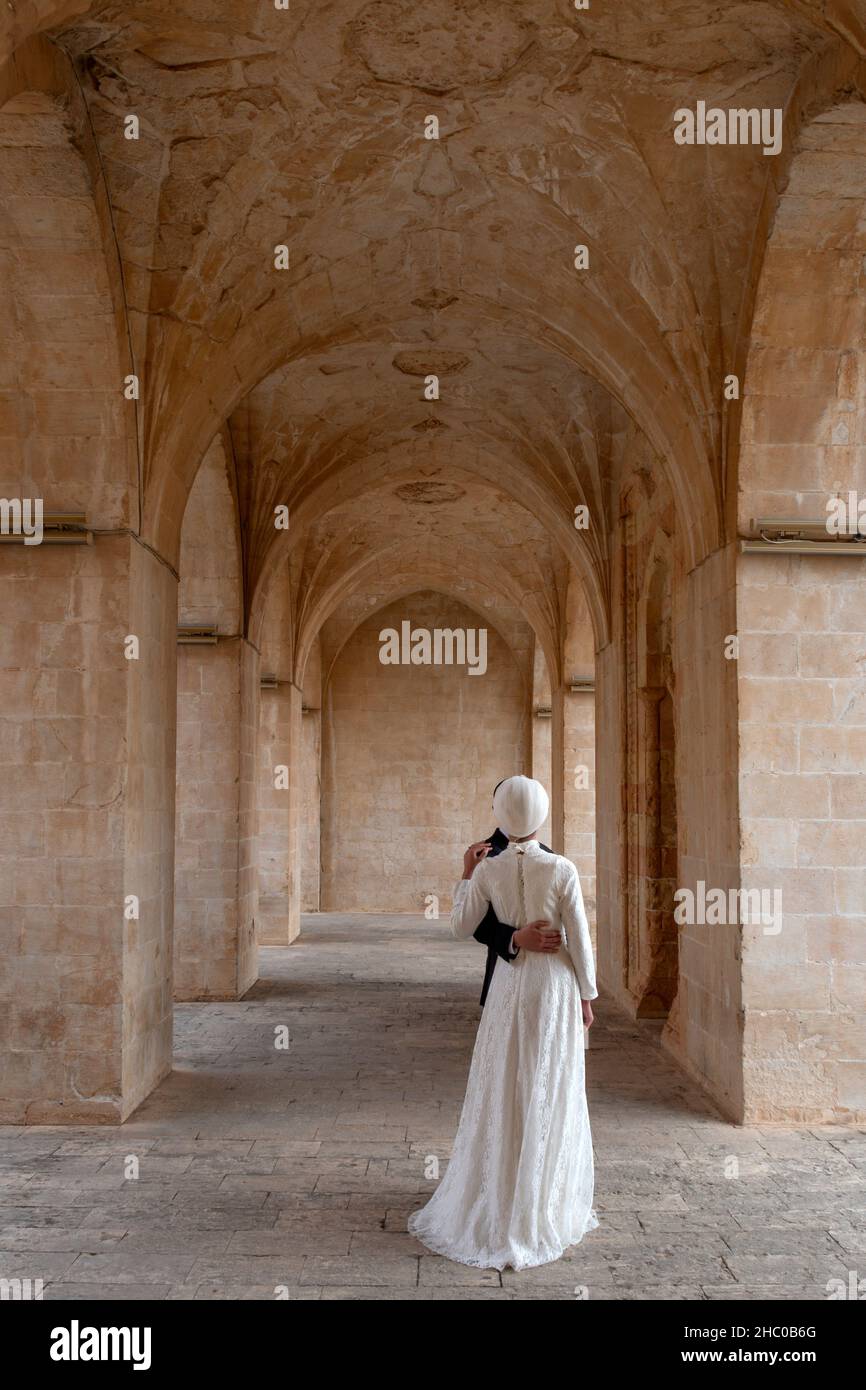 Die Kasimiye Madrasa (Kasim Pasha Medrese) in Mardin in Südostanatolien der Türkei Stockfoto