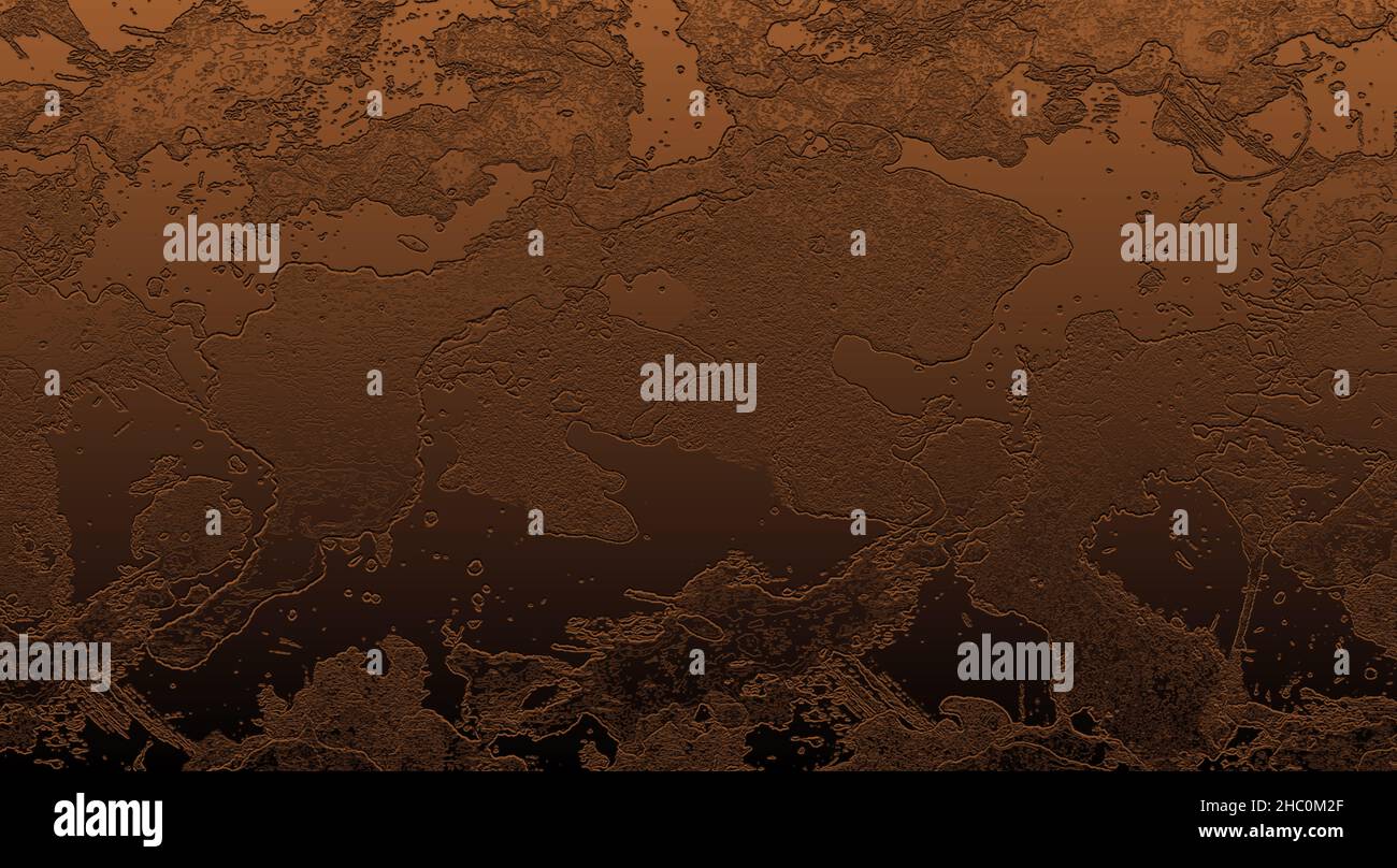 Industrial Metall Bronze alten Rost Metallplatte Hintergrund, vintage rostig Grunge Eisen Textur Hintergrund Stockfoto