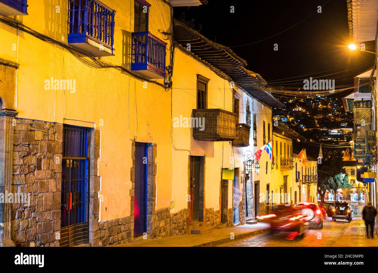 Traditionelle Architektur von Cusco in Peru Stockfoto